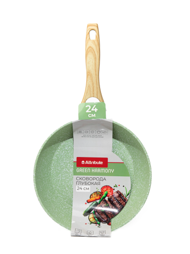 ATTRIBUTE Green harmony сковорода глубокая 24см AFG240